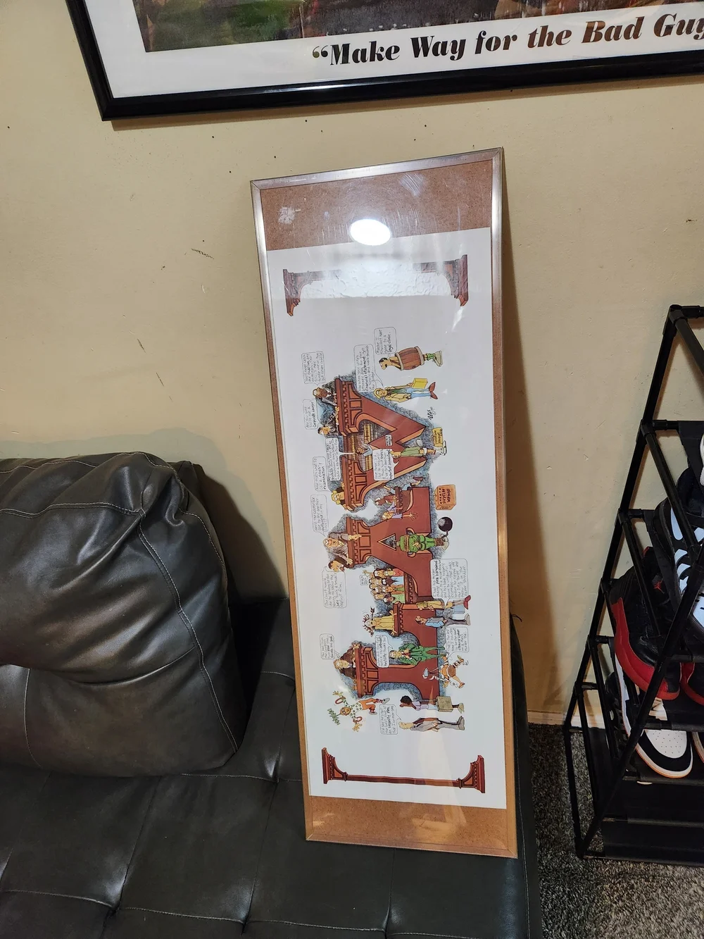 1981 LAW Themed Illustrated Wall Art By Peter Mulcahy 30×11